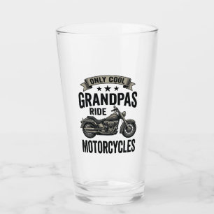 Cool Grandpas Ride Motorcycles Vintage Biker Shirt Glass