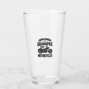 Cool Grandpas Ride Motorcycles Vintage Biker Shirt Glass