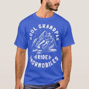 Cool Grandpas Ride Snowmobiles Grandpa Snowmobiler T-Shirt