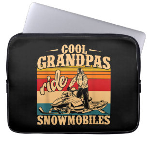 Cool Grandpas rides Snowmobiles Snowmobile Snowmob Laptop Sleeve