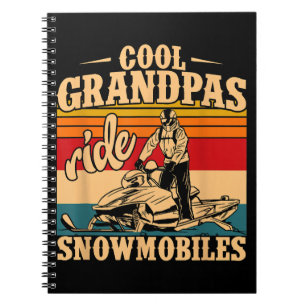 Cool Grandpas rides Snowmobiles Snowmobile Snowmob Notebook