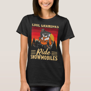 Cool Grandpas Rides Snowmobiles Snowmobile Snowmob T-Shirt