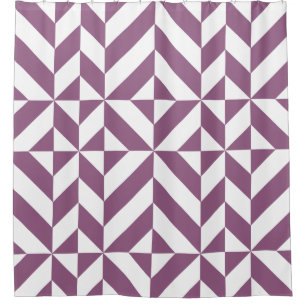 Cool Grape Geometric Cube Pattern