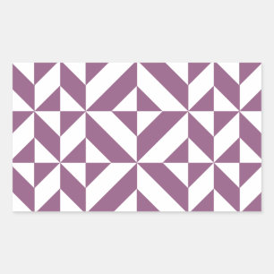 Cool Grape Geometric Deco Cube Pattern Sticker