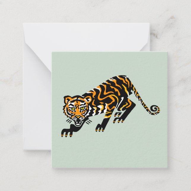  Cool graphic bigcat - TIGER - Animal lover - Card (Front)