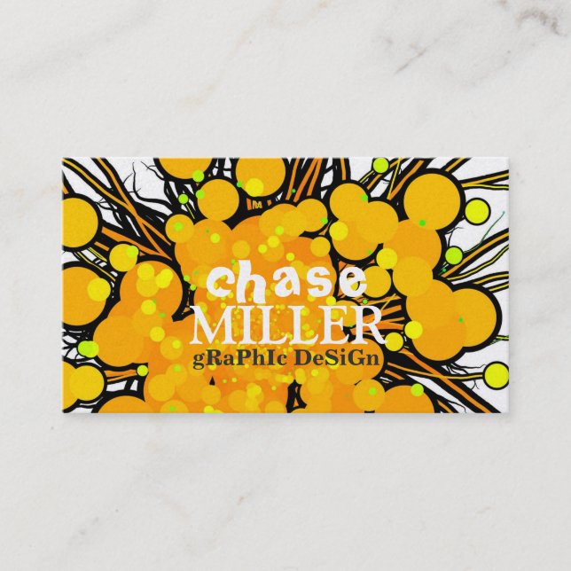 Cool Graphic Design Business Card (Front)