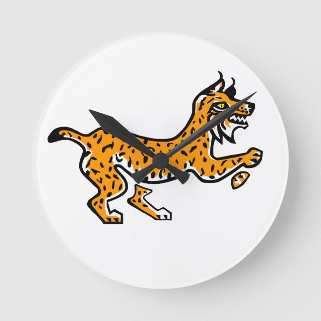 Cool graphic Iberian LYNX - Endangered species - Round Clock (Front)