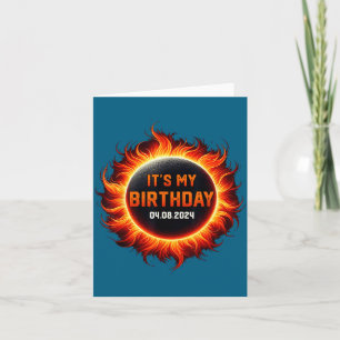 Cool Graphic Solar Eclipse Birthday Card
