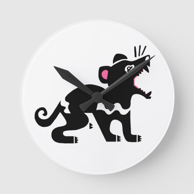  Cool Graphic - Tasmanian devil - Australia Round Clock (Front)