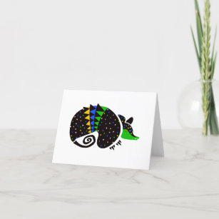 Cool graphic Three banded ARMADILLO -  Thank You Card