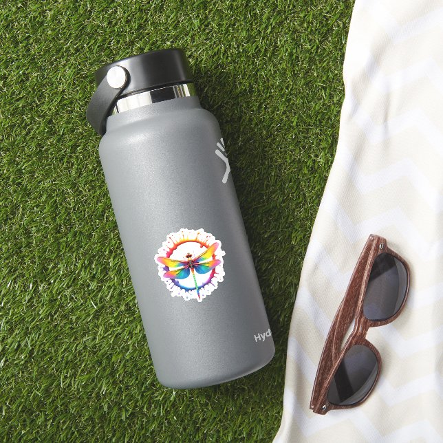 Cool Graphic Tie Dye Sunglasses Dragonfly Illustra (HydroFlask Insitu)