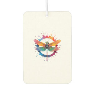 Cool Graphic Tie Dye Sunglasses Dragonfly Illustra Air Freshener