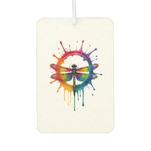Cool Graphic Tie Dye Sunglasses Dragonfly Illustra Air Freshener