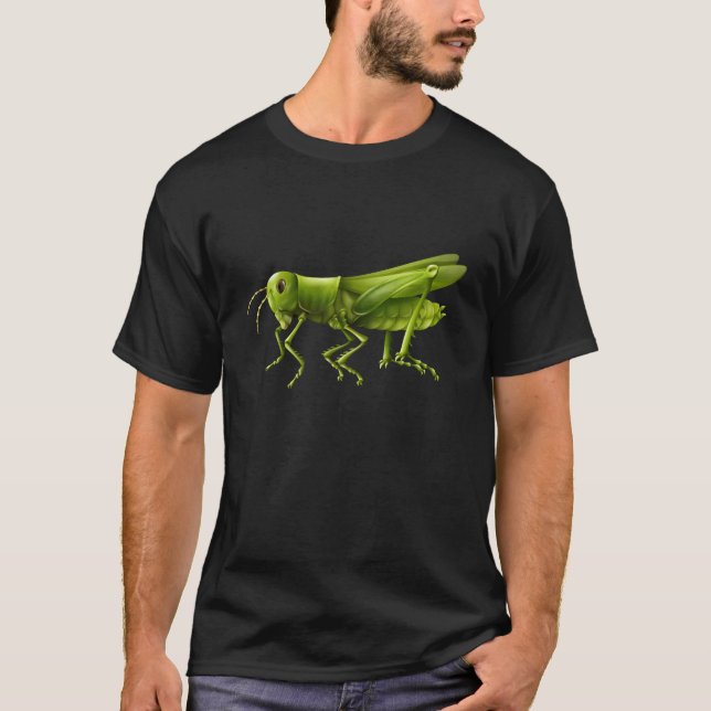 Cool Grasshopper  Nature Entomology Insect T-Shirt (Front)