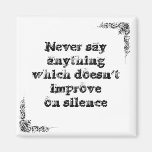 Cool great simple wisdom philosophy tao sentence magnet