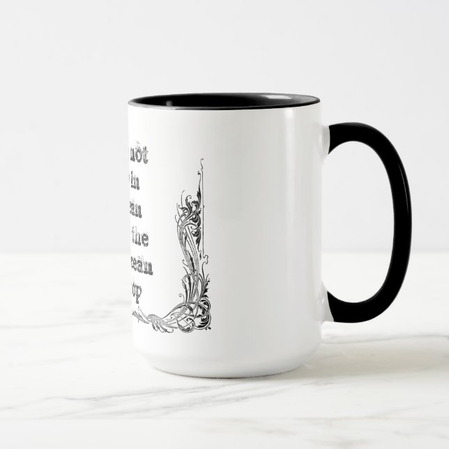 Cool great simple wisdom philosophy tao sentence mug (Right)