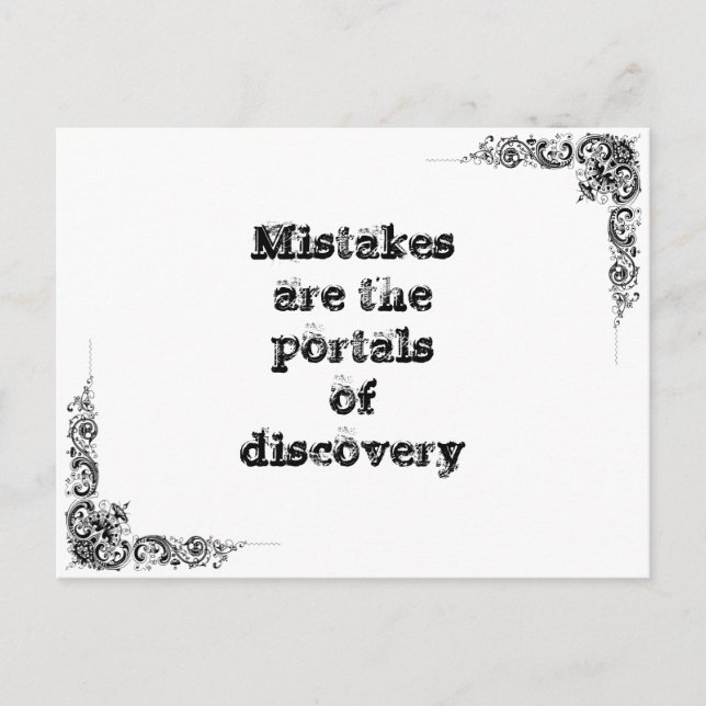 Cool great simple wisdom philosophy tao sentence postcard (Front)