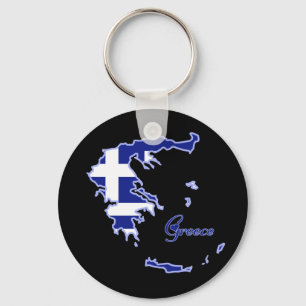 Cool Greece Keychain