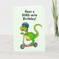 Cool Green Dinosaur Birthday