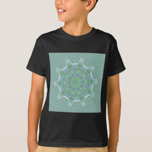 Cool Green Floral pattern T-Shirt