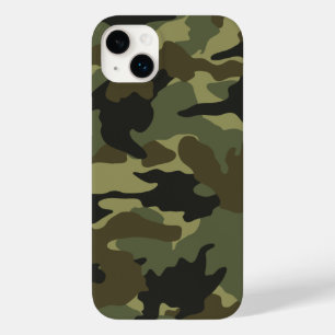 Cool Green Khaki Camo Camouflage Pattern Slim Case-Mate iPhone 14 Plus Case