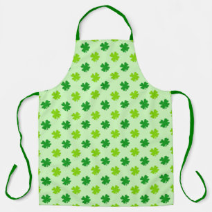 Cool Green Shamrock Irish Pride Apron