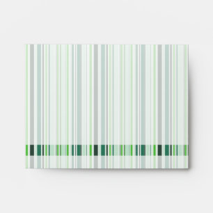 Cool Green Stripes Envelopes
