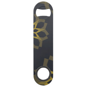 Cool, green, unique, modern trendy flower abstract bar key