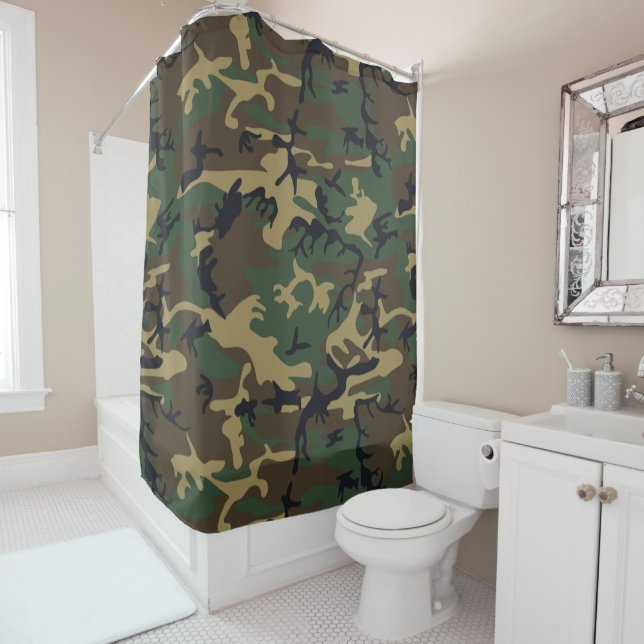 Cool Green woodland camouflage pattern (In Situ)