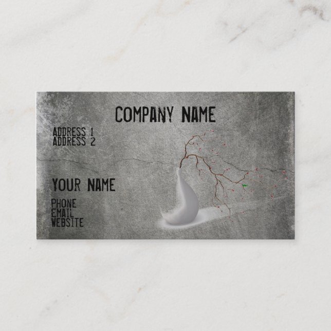 Cool grey business card (Front)