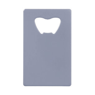 Cool Grey Credit Card Bottle Opener