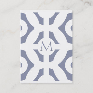 Cool Grey Geometric Pattern Business Card