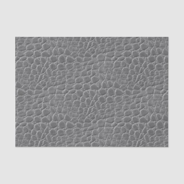 Cool Grey Snake Skin Dragon/Dinosaur Animal Print Tissue Paper (Front)