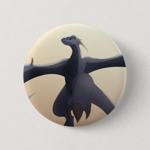 Cool Grey Wyvern 2 Inch Round Button