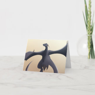 Cool Grey Wyvern Card