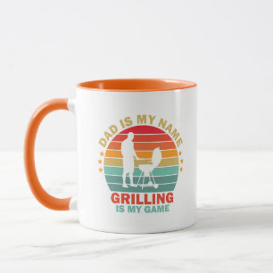 Cool Grill Dad word art Mug