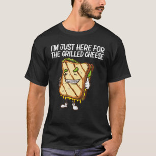 Cool Grilled Cheese Art For Men Women Sandwich Bre T-Shirt