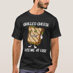 Cool Grilled Cheese Art For Men Women Sandwich Bre T-Shirt