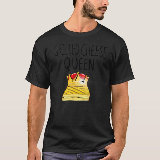 Cool Grilled Cheese Queen Funny Toasted Sandwich M T-Shirt (Front)