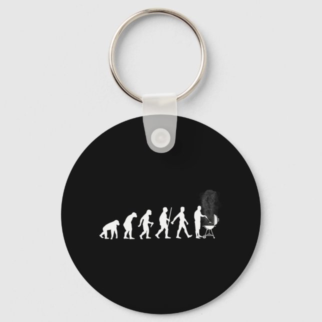Cool Grilling For Men Women Bbq Grill Byrbeque Mea Keychain (Front)