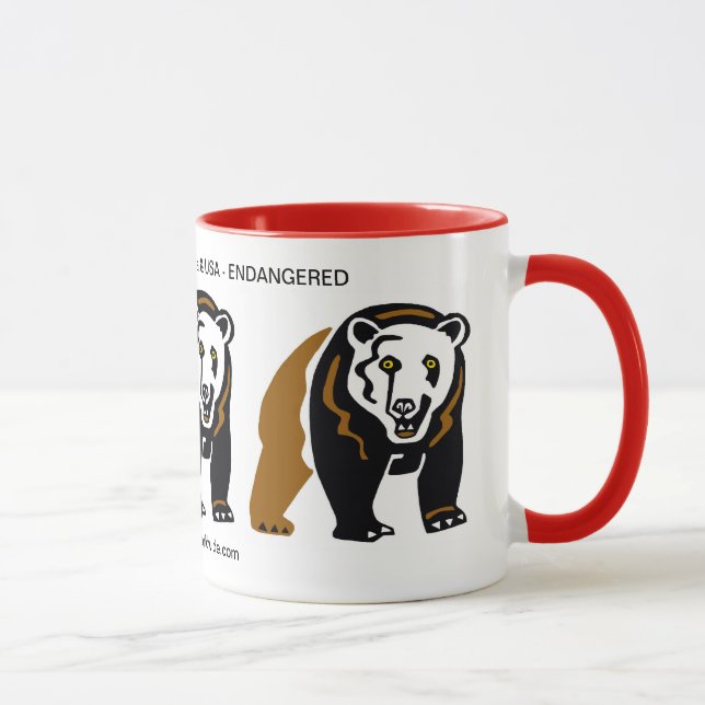 Cool  GRIZZLY BEAR-Conservation - Ecology - Mug (Right)