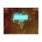 Cool Grunge Monogram Copper Paint Drip Gift