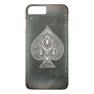 Cool Grunge Retro Artistic Poker Ace Of Spades Case-Mate iPhone Case