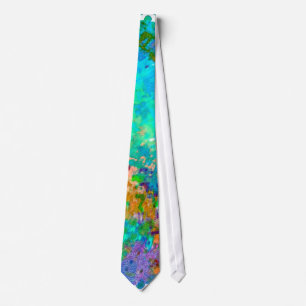 Cool Grunged Up Splattered Graffiti Art Design Tie