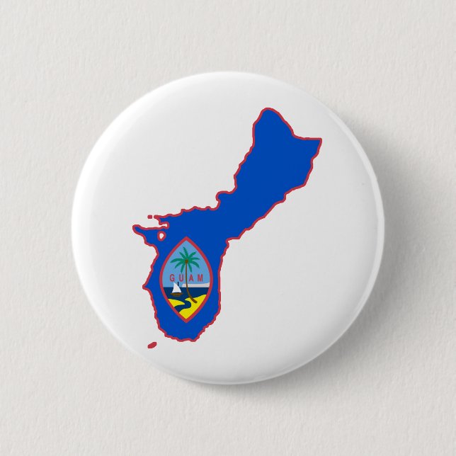 Cool Guam 2 Inch Round Button (Front)