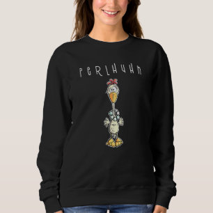 Cool Guinea Fowl With Pearl Necklace I Chicken I C Sweatshirt