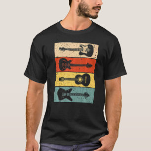 Cool Guitar For Men Women Vintage Guitar Guitarist T-Shirt