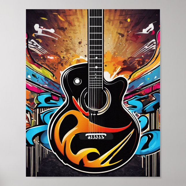 Cool Guitar Poster (Front)
