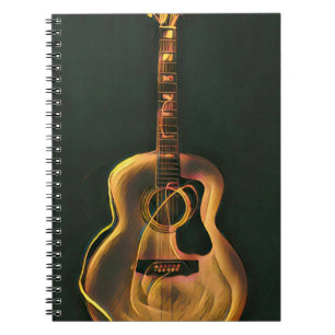 Cool guitarist gift notebook