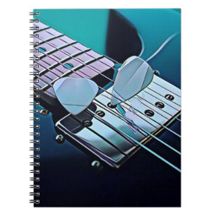 Cool guitarist gift notebook